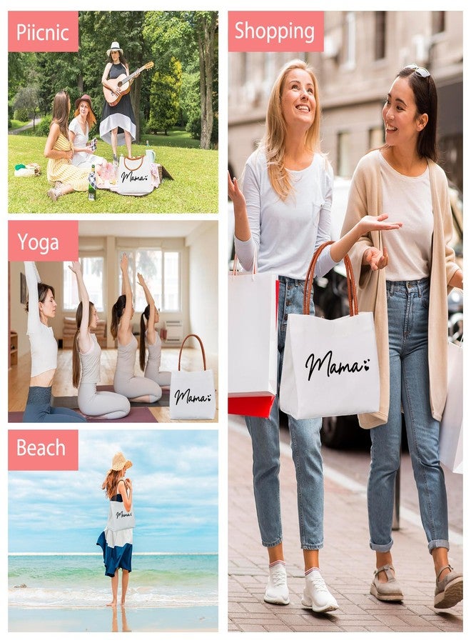 HiPeep Mom Mama Bag Mother Gifts Momlife Tote for Hospital, Shopping, Beach, Travel - Image 5