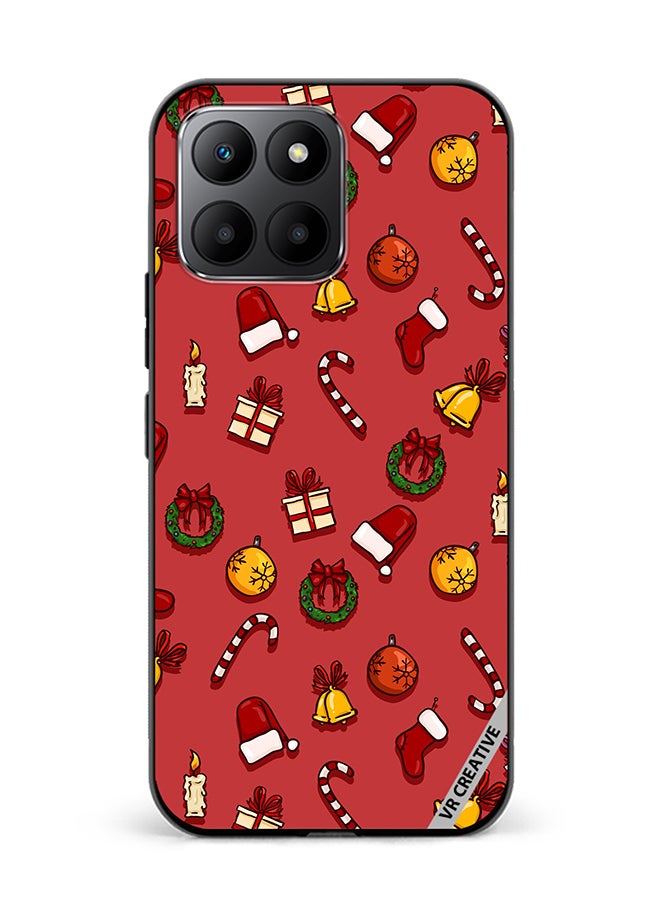 VR CREATIVE Protective Case Cover For Honor 70 Lite Christmas Symbols Design Multicolour - Image 1