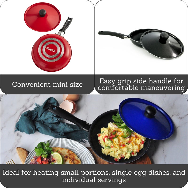 Imusa Casserole with Lid and Handle, STD, Black, Red or Blue (pack of 1) - Image 2