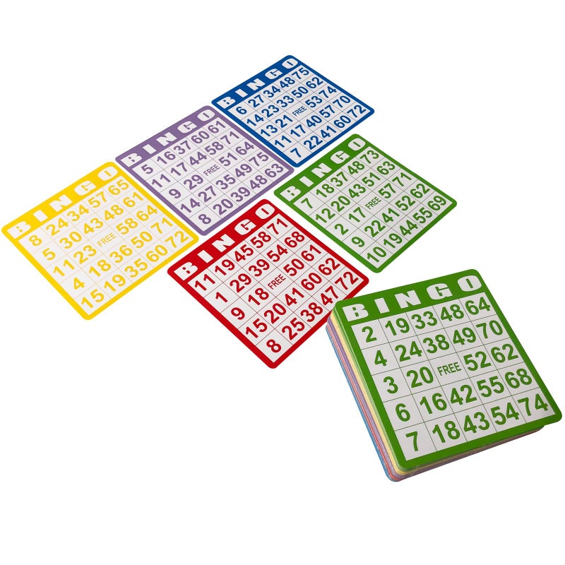 Yuanhe 50 Bingo Game Cards - Bingo Set Kids Party Paper Card Games School Classroom Family Gathering Activity Casino Trip - Image 4