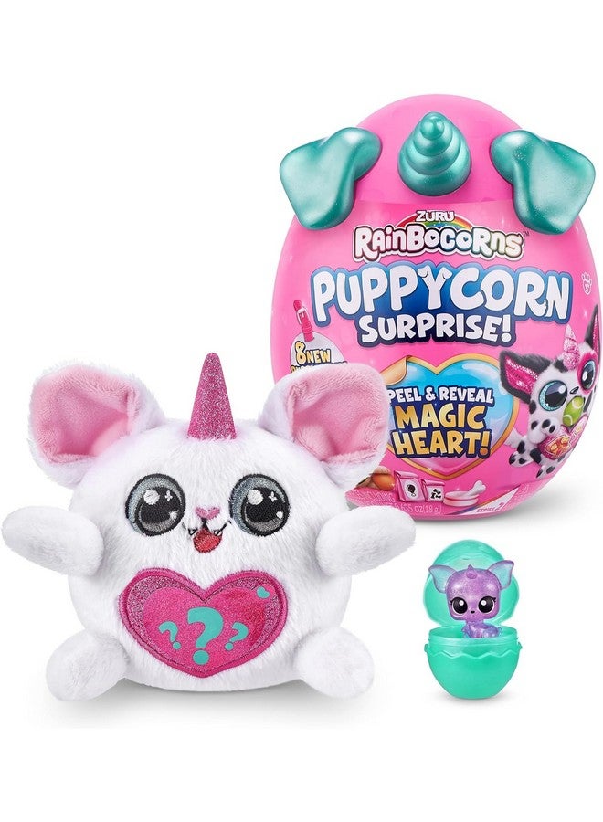 Rainbocorns Puppycorn Surprise Series 2 (Chihuahua) by ZURU, Collectible Plush Stuffed Animal, Surprise Egg, Scratch n Sniff Sticker, Ages 3+ for Girls, Children (Green) - Image 2