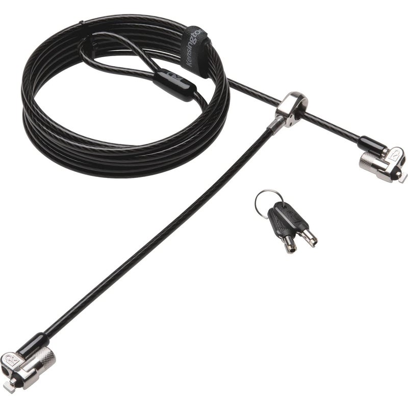 Kensington MicroSaver 2.0 Keyed Twin Cable Lock for Laptops & Other Devices (K65048WW) - Image 1
