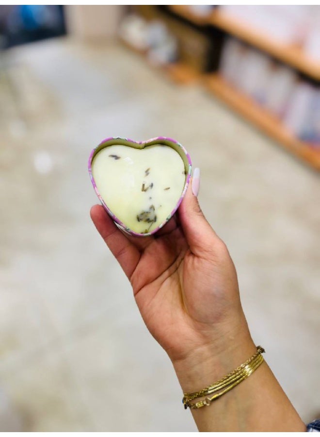 Heart-shaped colored candles 🕯️❤️ A romantic and elegant addition to any space, thanks to their delicate design and attractive colors 💖💛💚💙 They add a warm touch and create a calm, distinctive atmosphere—perfect for gifting or room décor ✨ Ideal for special occasions like Valentine’s Day or birthdays 🎁💞 Available in a variety of colors and shapes to suit every taste 🌈 - Image 1