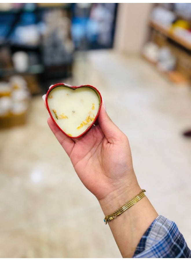 Heart-shaped colored candles 🕯️❤️ A romantic and elegant addition to any space, thanks to their delicate design and attractive colors 💖💛💚💙 They add a warm touch and create a calm, distinctive atmosphere—perfect for gifting or room décor ✨ Ideal for special occasions like Valentine’s Day or birthdays 🎁💞 Available in a variety of colors and shapes to suit every taste 🌈 - Image 2