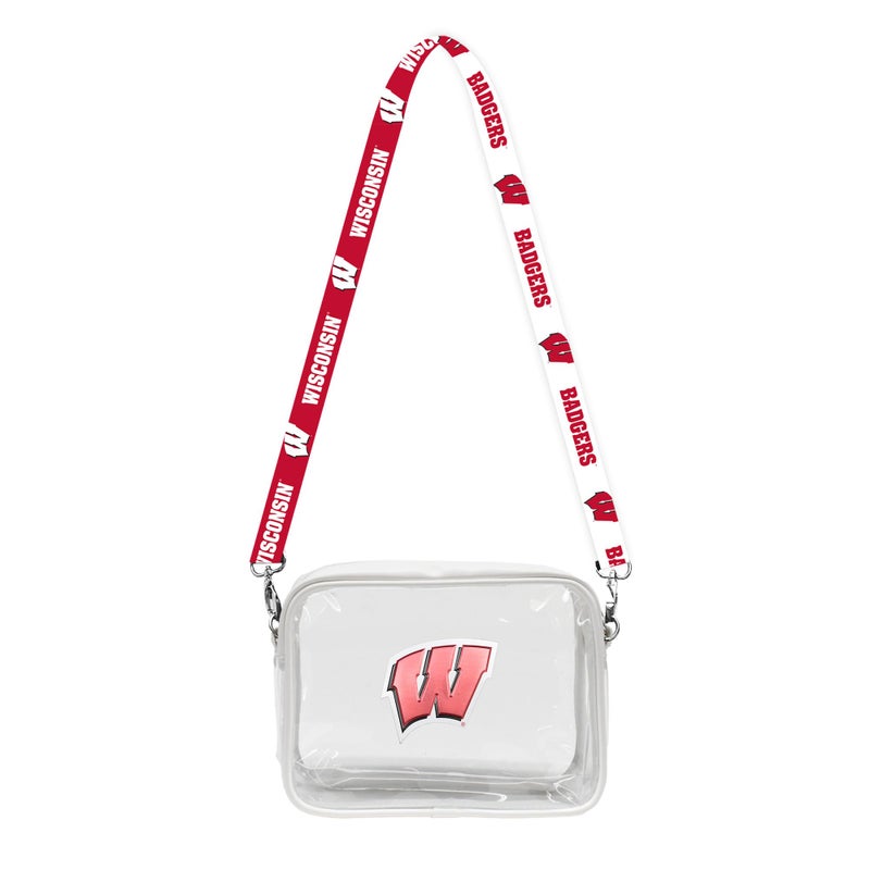 Littlearth Wisconsin Badgers NCAA Clear Fanny Fan Purse - Image 2