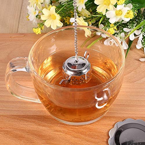 Zopsc Tea Strainer, Stainless Steel Tea Infuser with Chain, Teapot Shape Loose Tea Filter, for Tea, Coffee Beans, Soup Seasoning - Image 2