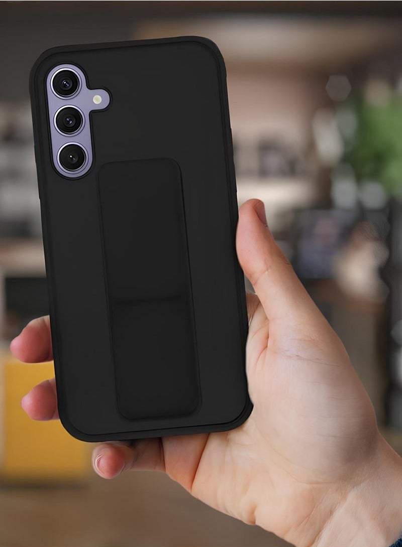 JAJEEK Samsung Galaxy S24 Case Cover – Magnetic Car Mount, Kickstand Holder, Vertical & Horizontal Hand Strap Hand Grip Case for Samsung Galaxy S24 6.2-inch – Shockproof, Durable, Multi-Function Protection - Image 3