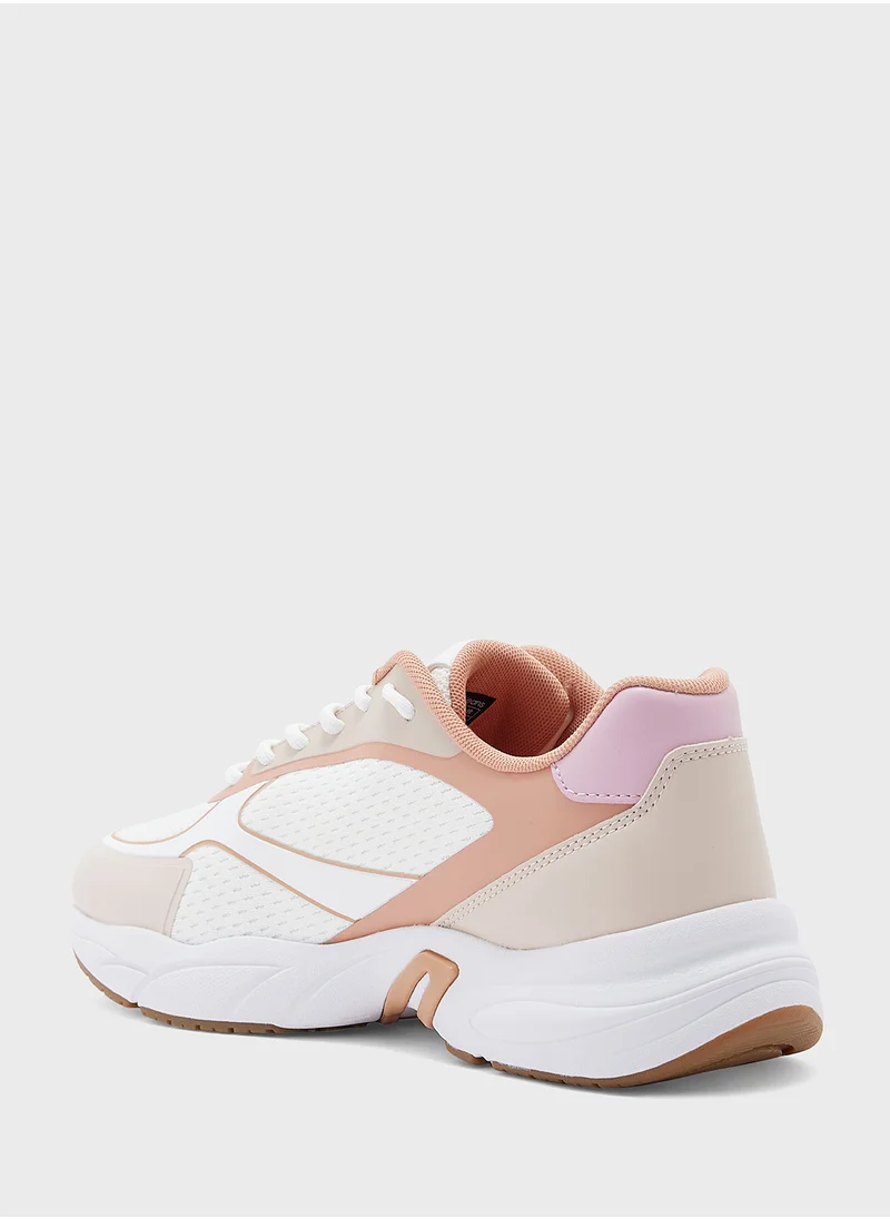 Calvin Klein Jeans RETRO TENNIS KNIT TRAINERS