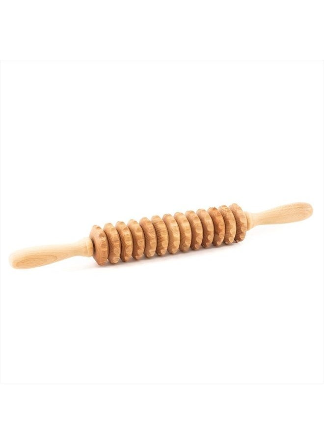 Mr. Woodware - Wood Roller Massager for Body - 15.6 inch Lymphatic Drainage Manual Massage Tools for Sculpting, Muscle Shaping, Celulite Remover - Wooden Massage Tool for Manual Maderotherapy - Image 1