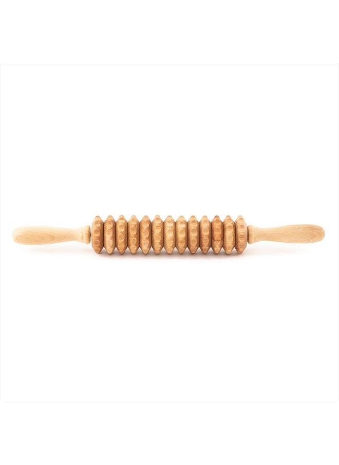 Mr. Woodware - Wood Roller Massager for Body - 15.6 inch Lymphatic Drainage Manual Massage Tools for Sculpting, Muscle Shaping, Celulite Remover - Wooden Massage Tool for Manual Maderotherapy - Image 1