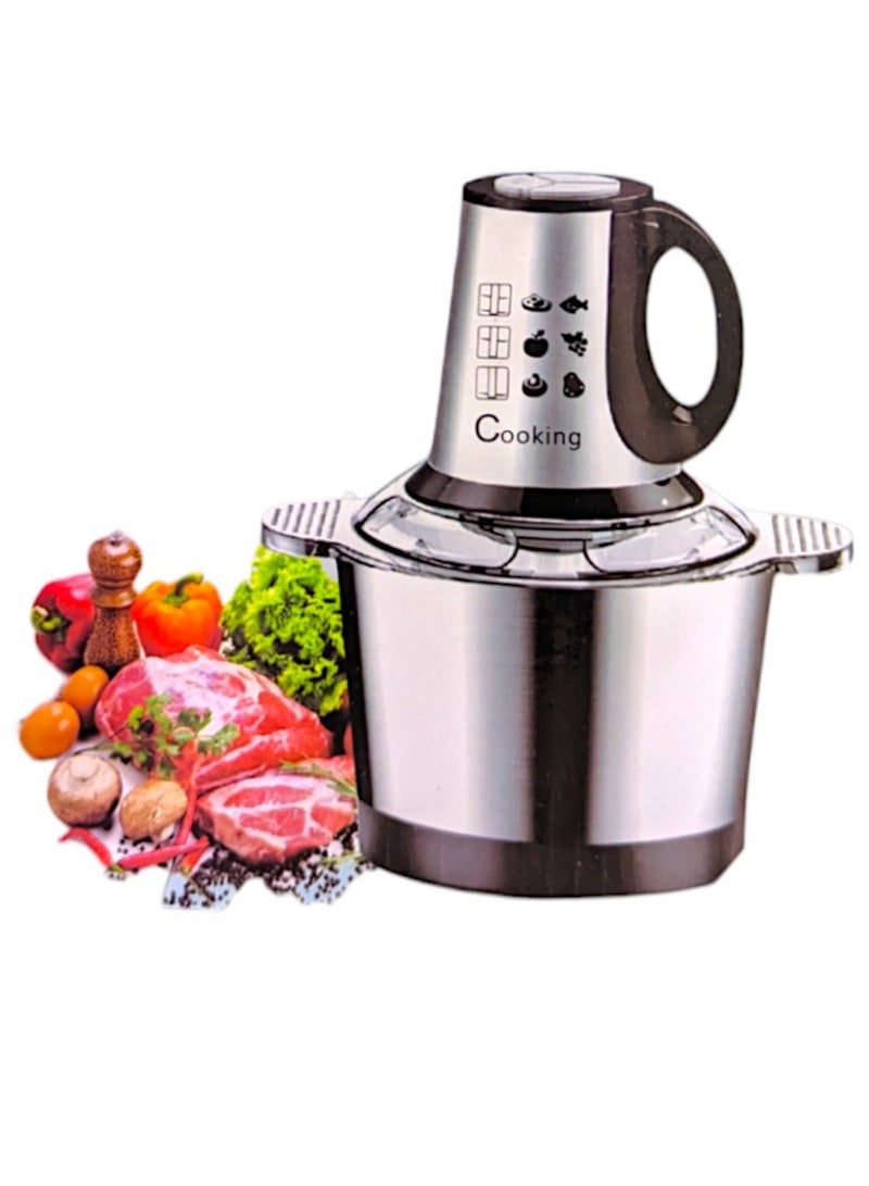 TOP 2L Electric Food Chopper Meat Grinder With Stainless Steel Bowl