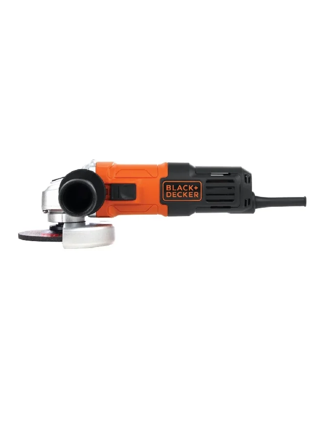 BLACK+DECKER Slider Switch Corded Angle Grinder with Side Handle Black and Orange 13.8 x 32 x 12.6 cm G650-B5