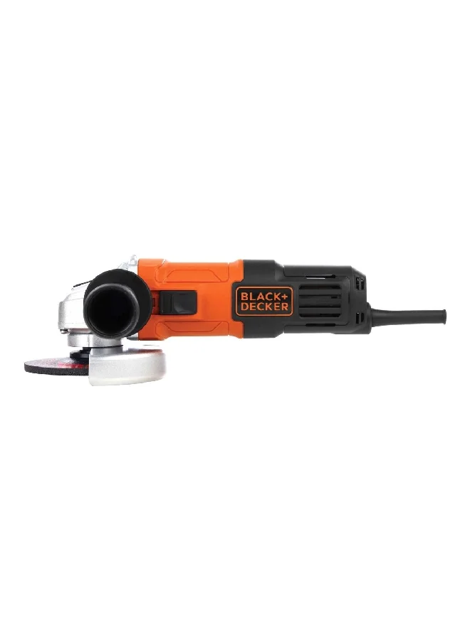 BLACK+DECKER Slider Switch Corded Angle Grinder with Side Handle Black and Orange 13.8 x 32 x 12.6 cm G650-B5