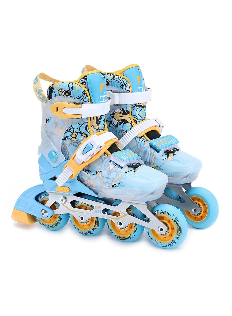 GT-Wheel Adjustable Inline Skates Roller Skating Shoes for Girls Boys Teenagers and Beginners - Image 1