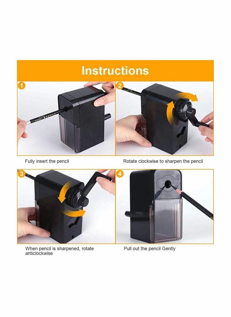 Y&D Long Point Pencil Sharpener, Art Sharpeners, Charcoal Sharpener for Artists, Drawing Manual Pencils/Drawing/Sketching Pencils (φ6-8.2mm), Adjustable Points  - Image 5