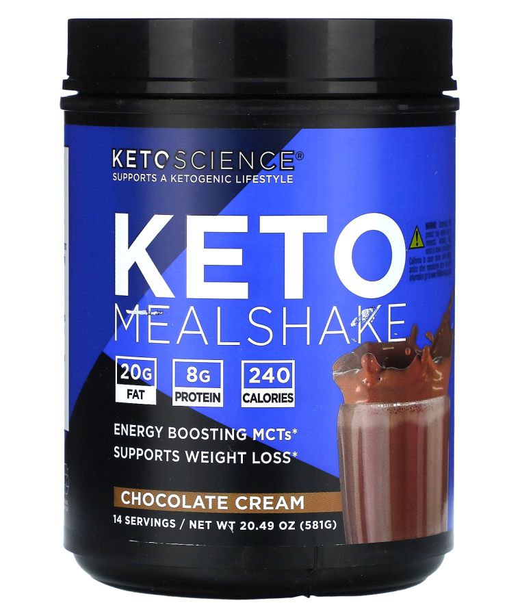 Keto Science Keto Meal Shake Chocolate Cream 20.49 oz (581 g)