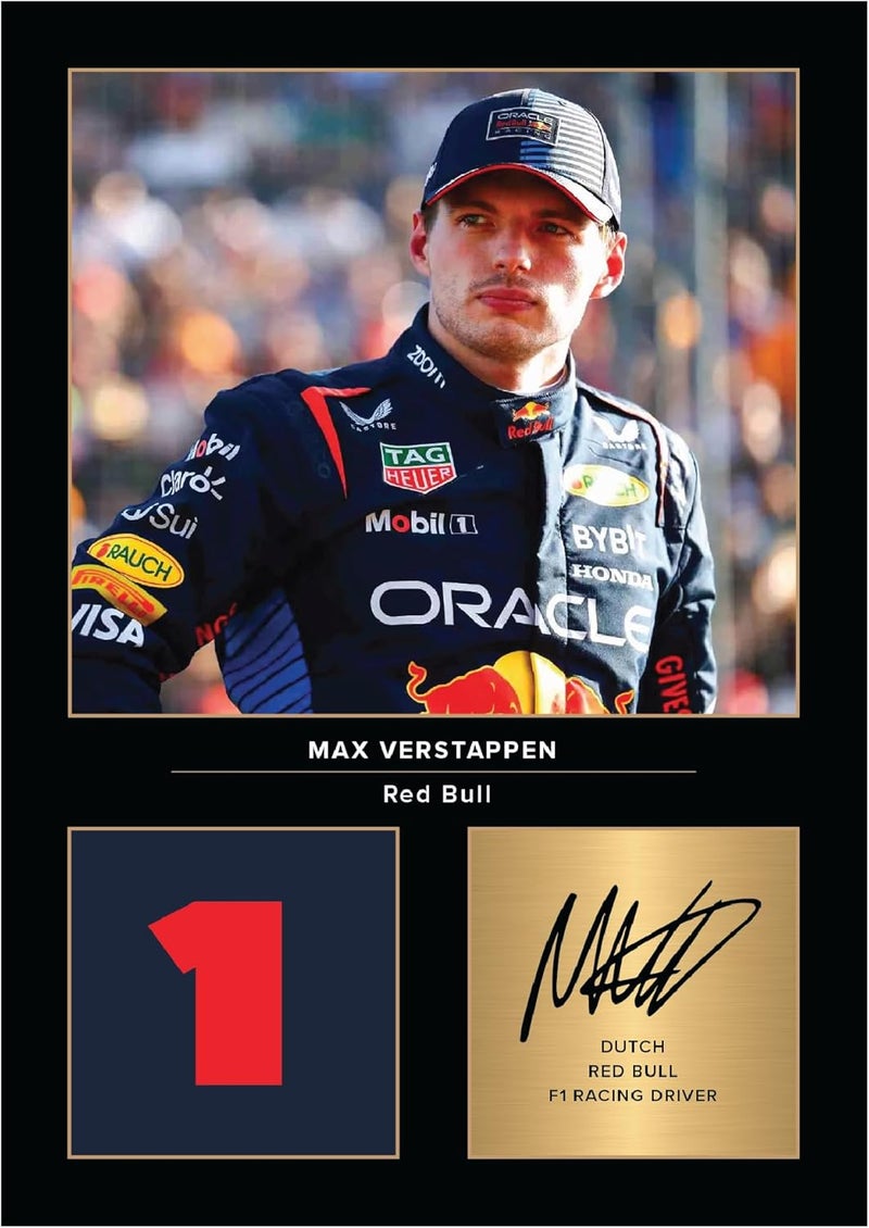 EMODA Max Verstappen Red Bull Racing Signed A4 Printed Photo Picture Display Gift For F1 Formula 1 Racing Fans Digitally Reproduced Signature Unframed