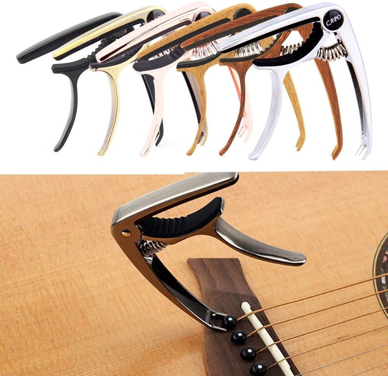 MUSTANG Alloy Guitar Capo for Acoustic Guitar, Electric Guitar, Ukulele (Limited Period Offer) With 5 Picks Free - Image 4