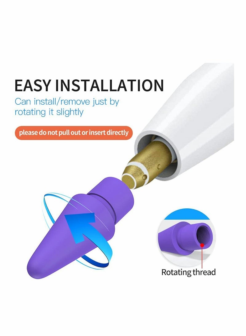 Replacement Tips for Apple Pencil - 5 Pack Colorful Nibs Compatible with 1st & 2nd Generation Apple Pencil, Precision Stylus Tips for Drawing and Writing - Image 3