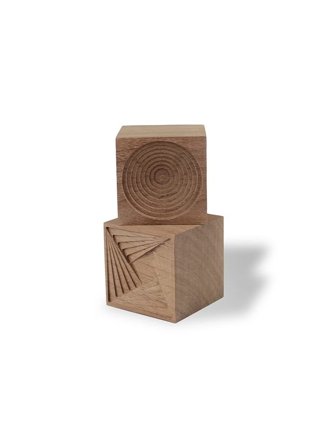 CHLYG 2PCS Essential Oil Diffuser,Wooden Natural Aromatherapy Square Diffuser for Car Office Bedroom - Image 2