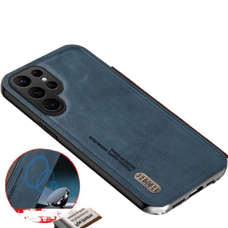 Protective Case | Shockproof Cover for Samsung Galaxy A25 | Purple Leather Texture - Image 3