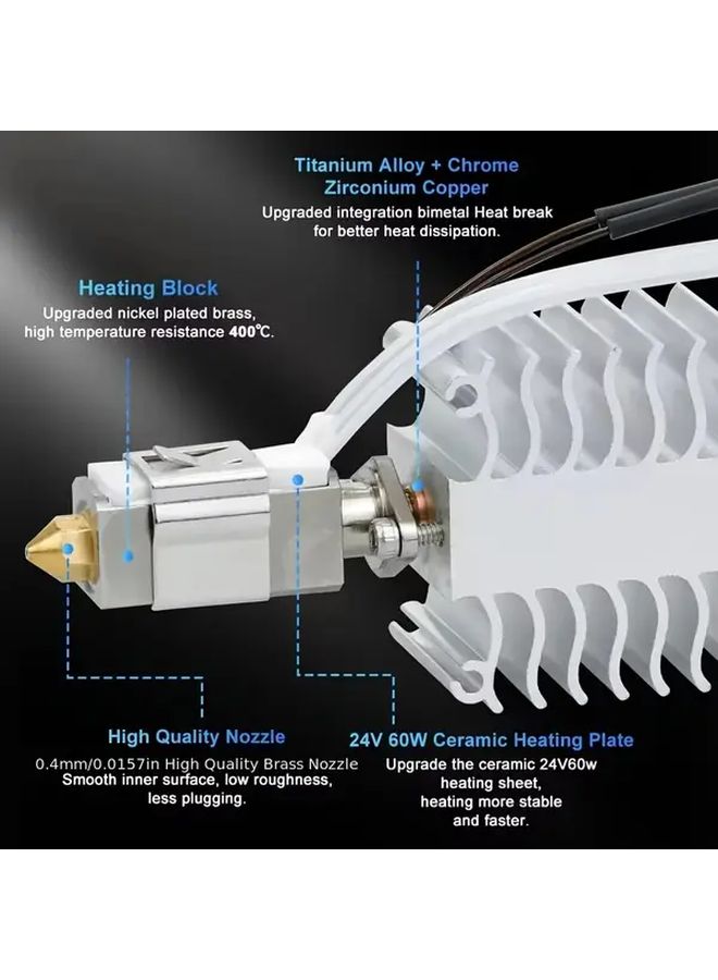 Creality Ender 3 V3 SE Hotend Kit 24V 60W Ceramic Heater Thermistor 3D Printer Accessory - Image 5