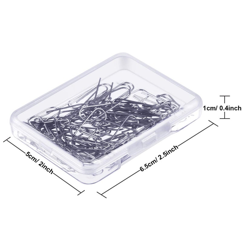 Hotop 100 Pcs High Temperature Nichrome Wire Jump Rings, 21 Gauge with Plastic Storage Box, U Hanger Hooks for Hobbyists DIY Pendant, Ceramic Ornaments, Fusing in Glass - Image 3