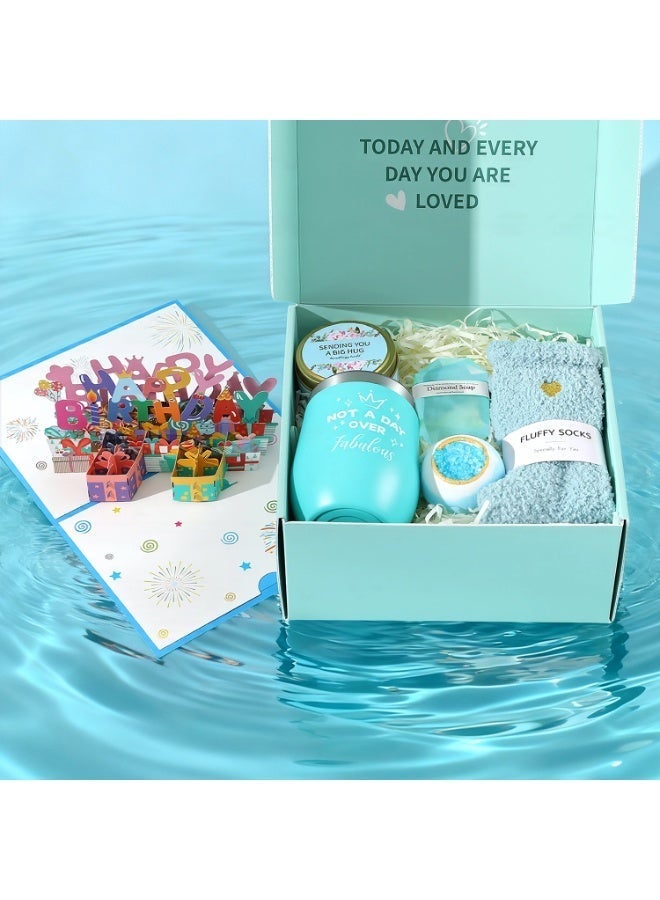 FUREUL Gifts Basket for Women - Mother's Day, Birthday Gifts for Women, Relaxing Spa Gift Basket Set, Unique Gift Ideas for Women, Gifts for Mom Sister Best Friend Wife, Coworker Teacher Nurse Gifts for Women Combined Materials - Image 3