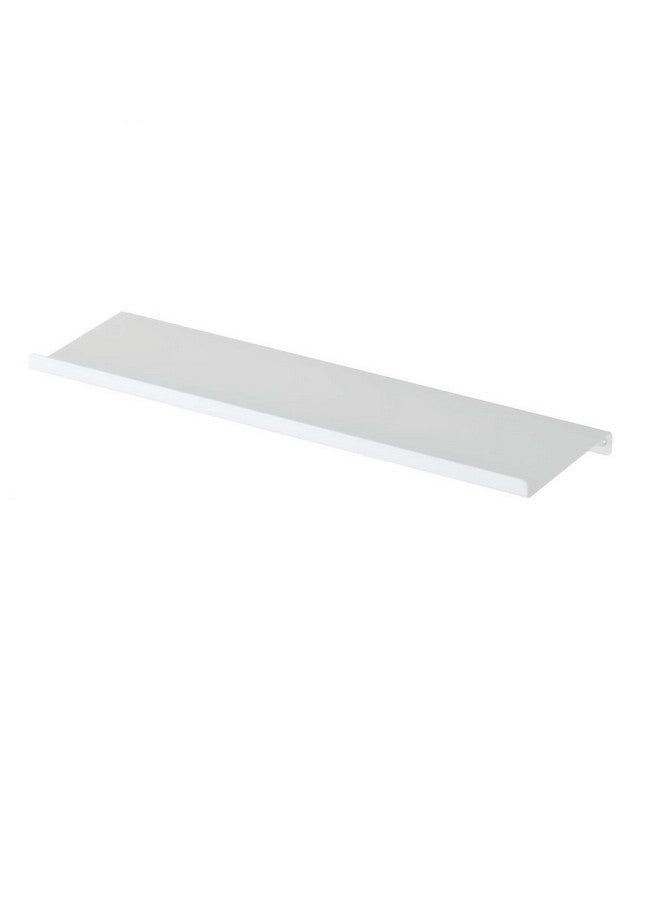 OrganizeMee OrganizeMee Metal Floating Shelf for Wall for Decorative Wall, Long Wall Shelf, Nordic, Modern Design,for Living Room & Bedroom, Home Decor Items Plant Pot mounting 17 in:1 Year Warranty: White SET1 - Image 1