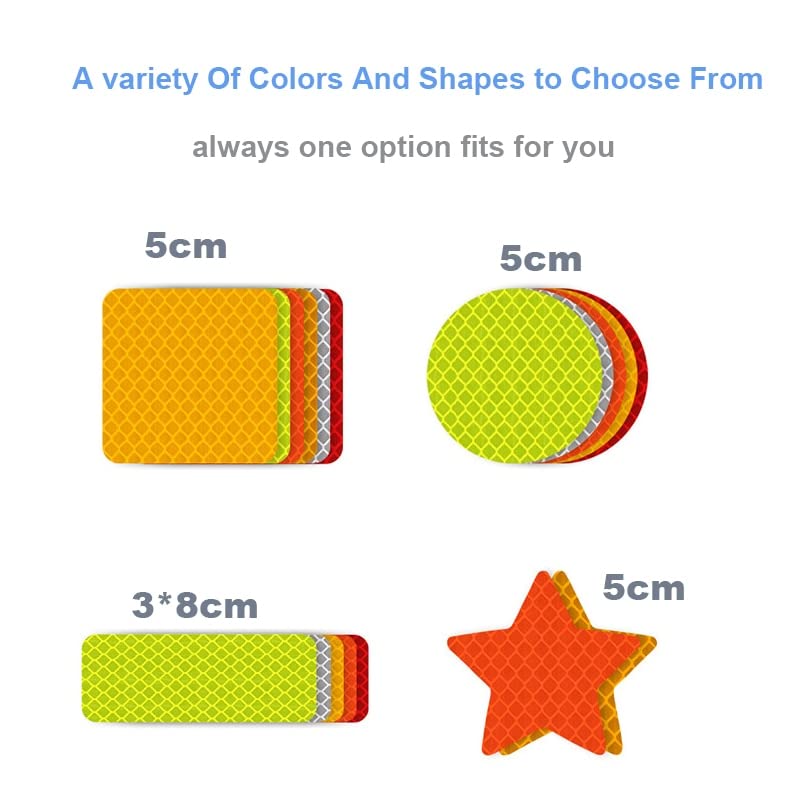 VADDA Universal Reflective Car Stickers 10 Pcs, Rectangular Stripe Stickers for Cars, Trucks, Bikes, Bicycle, Night Visibility Vehicle Safety Reflectors for Car Bumper, Hood, Fender & Door - Blue - Image 5
