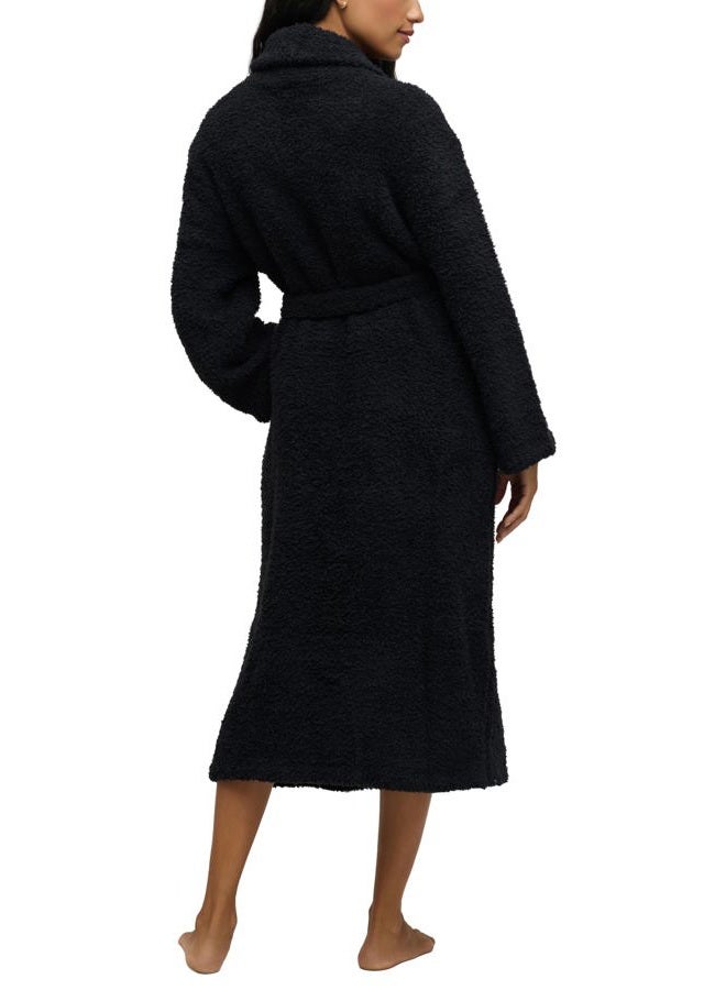 Barefoot dreams ® CozyChic® Adult Robe, Black, Size 01 - Image 3
