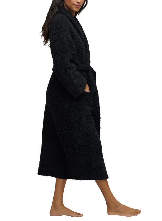 Barefoot dreams ® CozyChic® Adult Robe, Black, Size 01 - Image 2