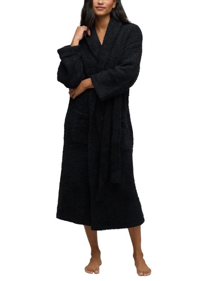 Barefoot dreams ® CozyChic® Adult Robe, Black, Size 01 - Image 1