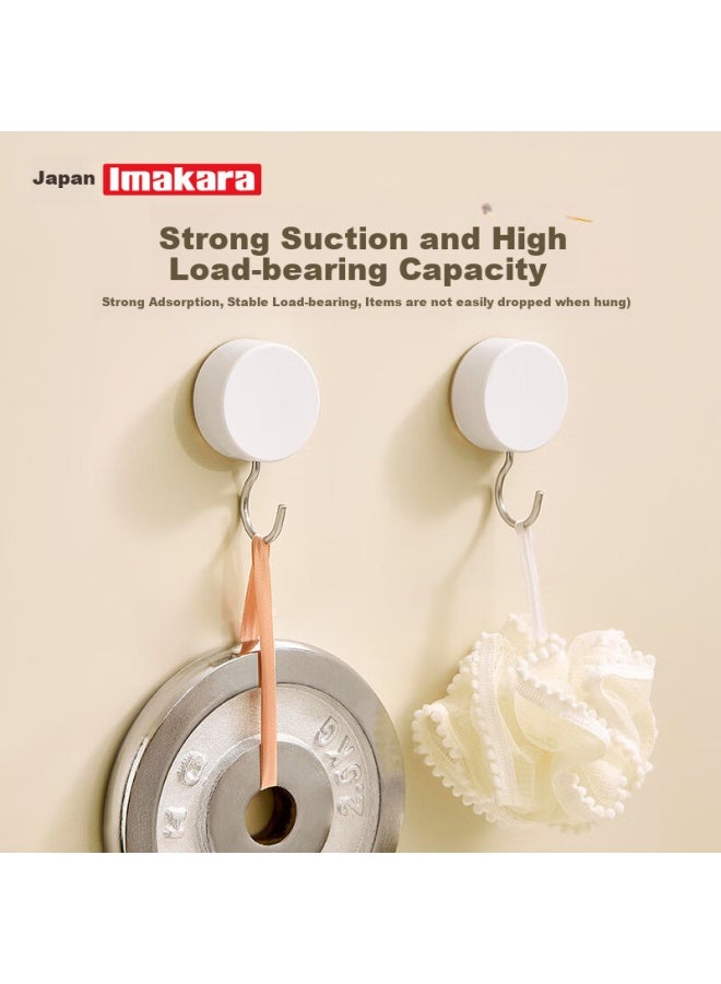 Imakara Kitchen And Bathroom Vacuum Strong Suction Cup Hooks, Adhesive Hooks Without Drilling, No Trace, Super Strong Adhesion, Nail-free - Image 4