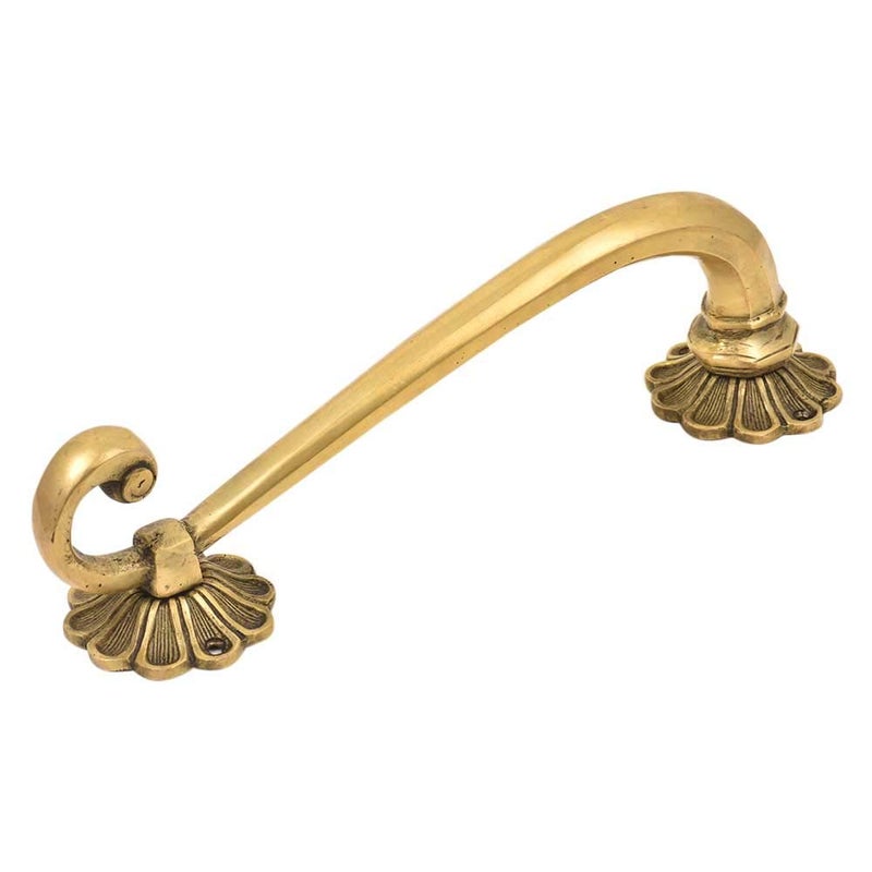 Indian-Shelf 1 Pack Floral Gold Brass Kitchen Cabinet Handles for Door, Drawer, Dressers, Cupboard - Image 4