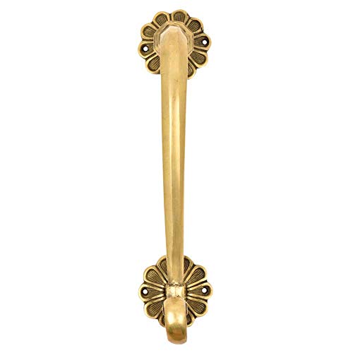 Indian-Shelf 1 Pack Floral Gold Brass Kitchen Cabinet Handles for Door, Drawer, Dressers, Cupboard - Image 2