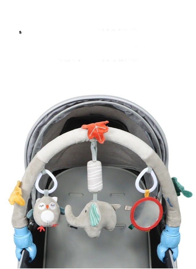 Generic - Baby Stroller Arch Toys, Car Seat Toys,Bouncer Toy Bar/Mobile for Bassinet,Adjustable Baby Hanging Toys Fit for Crib Bed,Stroller,Car Seat,Baby Gifts(Elephant) - Image 1