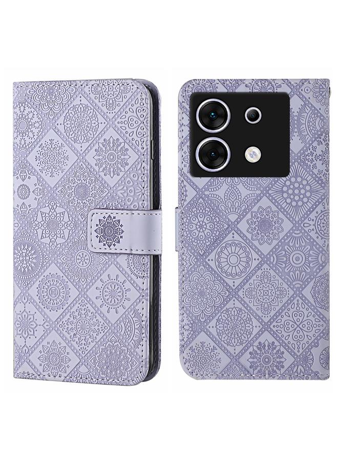 Zaboon Case For Infinix Zero 30 5G Ethnic Style Embossed Pattern Leather Phone Case - Image 1