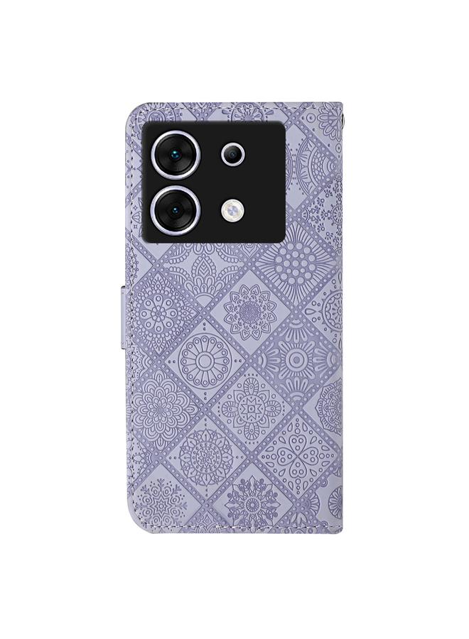 Zaboon Case For Infinix Zero 30 5G Ethnic Style Embossed Pattern Leather Phone Case - Image 3