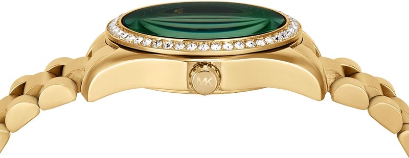 مايكل كورس Women Michael Kors Women's Lexington Lux Multifunction Gold-Tone Stainless Steel Bracelet Watch MK4924 - Image 3