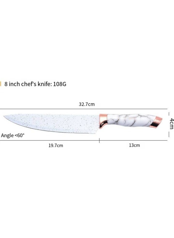 Platinum square seat seven-piece knife set  - Image 3