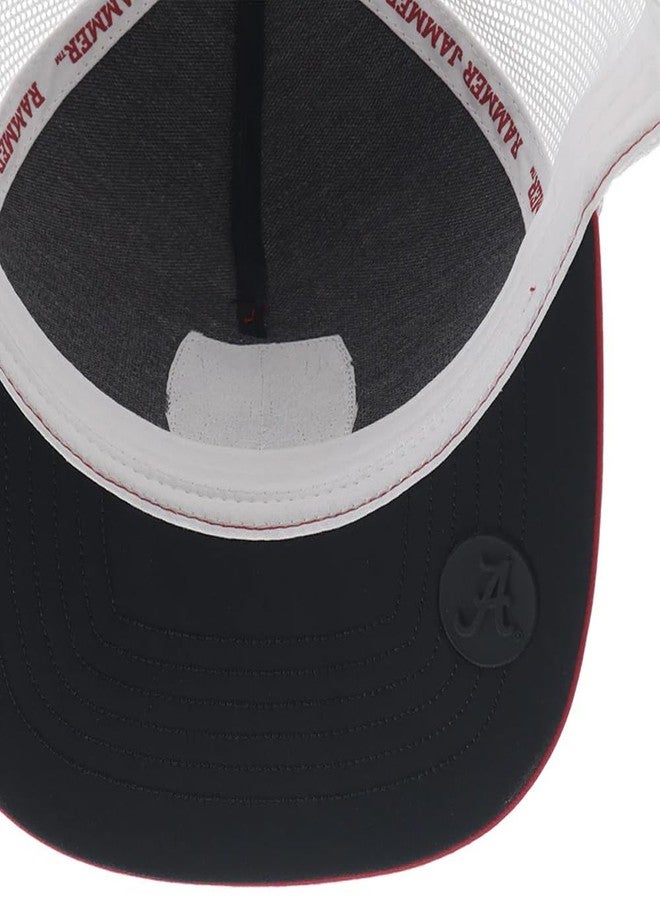 HOOEY Men's University of Alabama Officially Licensed Collegiate Adjustable Snapback Hat Red/White - Image 3