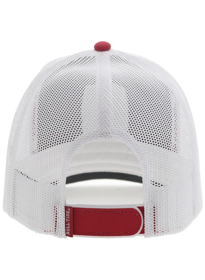 HOOEY Men's University of Alabama Officially Licensed Collegiate Adjustable Snapback Hat Red/White - Image 2