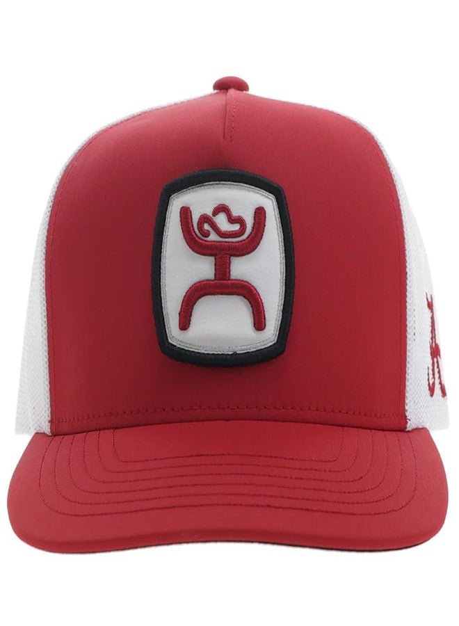 HOOEY Men's University of Alabama Officially Licensed Collegiate Adjustable Snapback Hat Red/White - Image 5