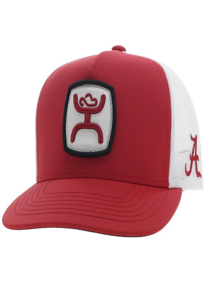 HOOEY Men's University of Alabama Officially Licensed Collegiate Adjustable Snapback Hat Red/White - Image 1