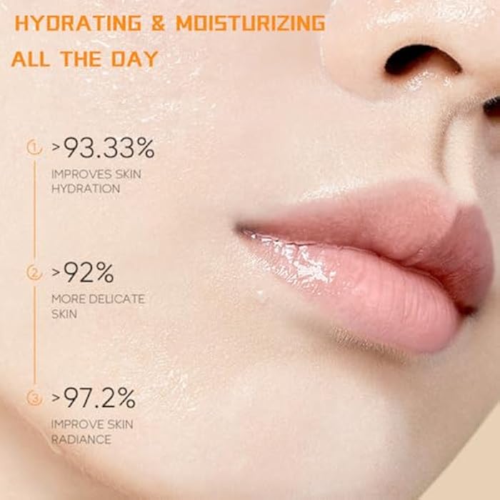 Evolvique Skincare Set Vitamin C Girls Gifts - Skin Care Set Antioxidant - Hydrating Skin Care Kit for Women with Sunscreen,Toner,Serum,Eye Cream - Skin Care for Teens 10-12 (One Size, 8PCS Vitamin C Scent) - Image 4