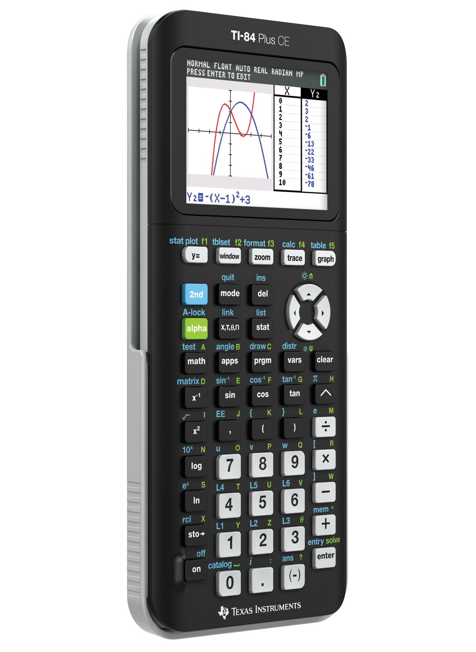 TEXAS INSTRUMENTS Texas Instruments TI-84 PLUS CE Graphing Calculator, Black (Frustration-Free Packaging) (84PLCE/PWB/2L1/A)  - Image 3