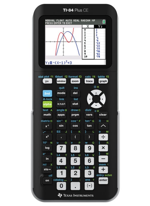 Texas Instruments TI-84 PLUS CE Graphing Calculator, Black (Frustration-Free Packaging) (84PLCE/PWB/2L1/A) - pzsku/ZC5DFF2D0779C233CF2C3Z/45/1749323690/f7c29b23-cc22-496b-ae38-6de02d6b5408
