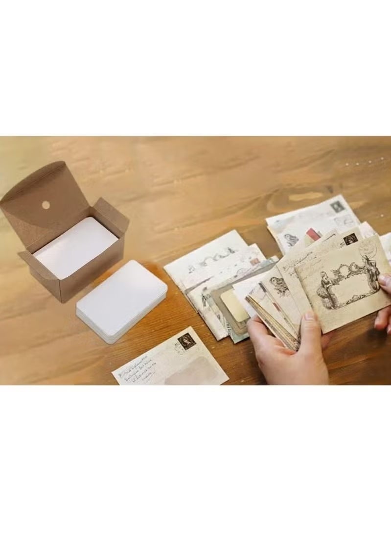 GIFT 72Pcs Mini Vintage Envelope Small Handmade Gift Card Envelopes Holders for DIY Birthday Party, Greeting Cards - Image 2