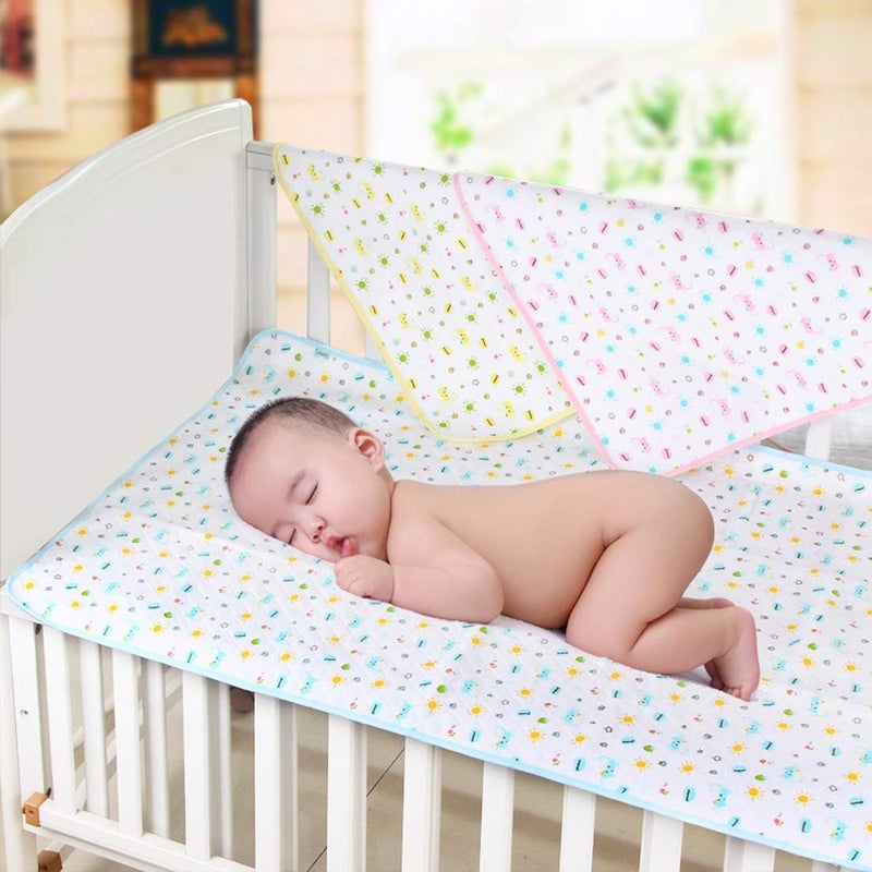MBJERRY Waterproof Changing Pads Portable - Breathable Leak Proof Mattress Pad Protector Baby Changing Mat for Toddler, Kids Pack of 3 (XL (27.5 x 41.3 Inch)) - Image 5